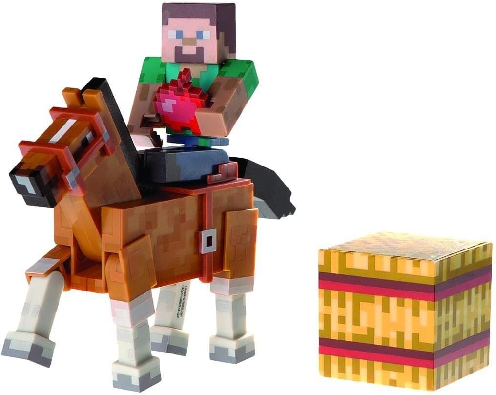 Minecraft - Steve mit Pferd braun - Sammelfigur