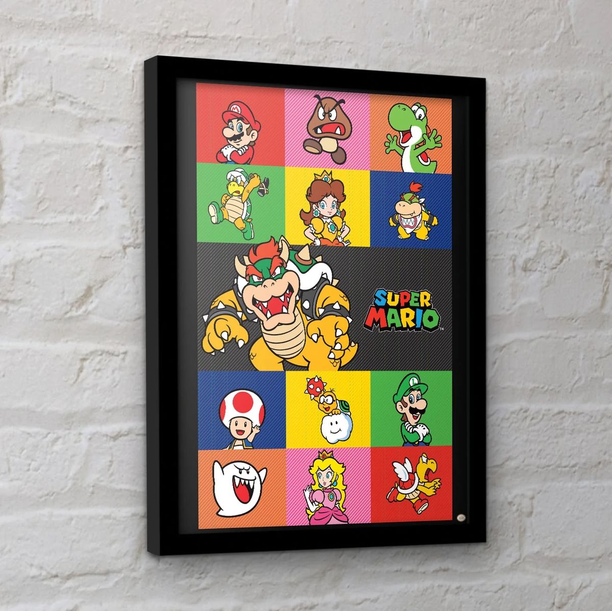 Super Mario - Characters - Gerahmter Kunstdruck
