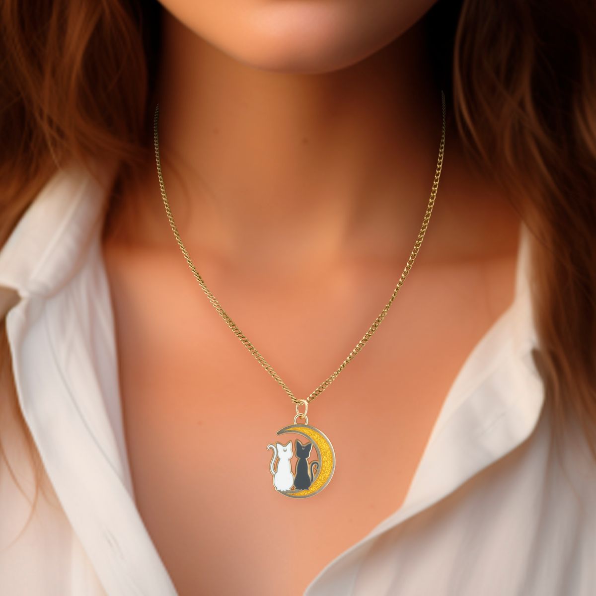 Sailor Moon - Cats on the moon - Halskette