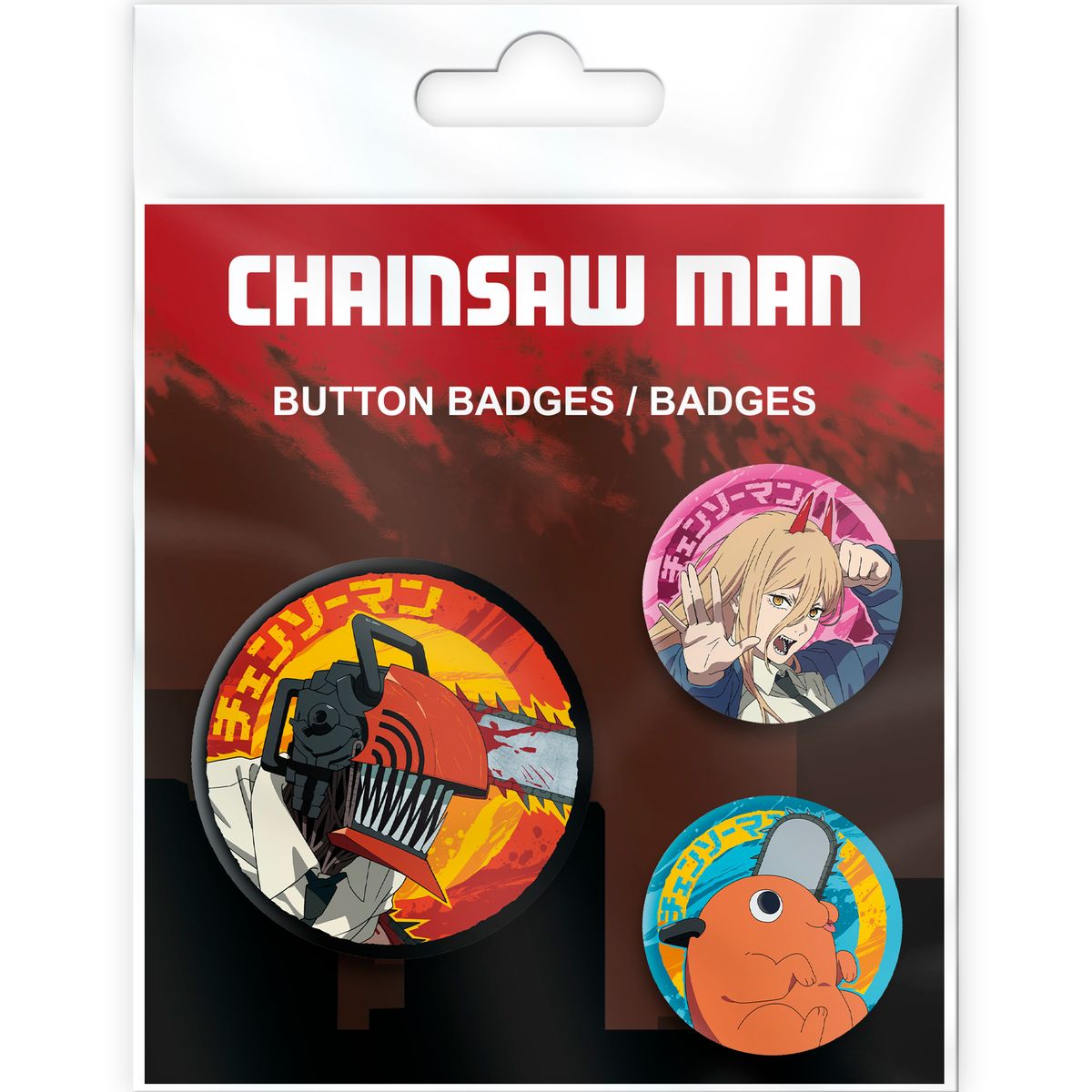 Chainsaw Man - Denji, Devil, Pochita - Buttons