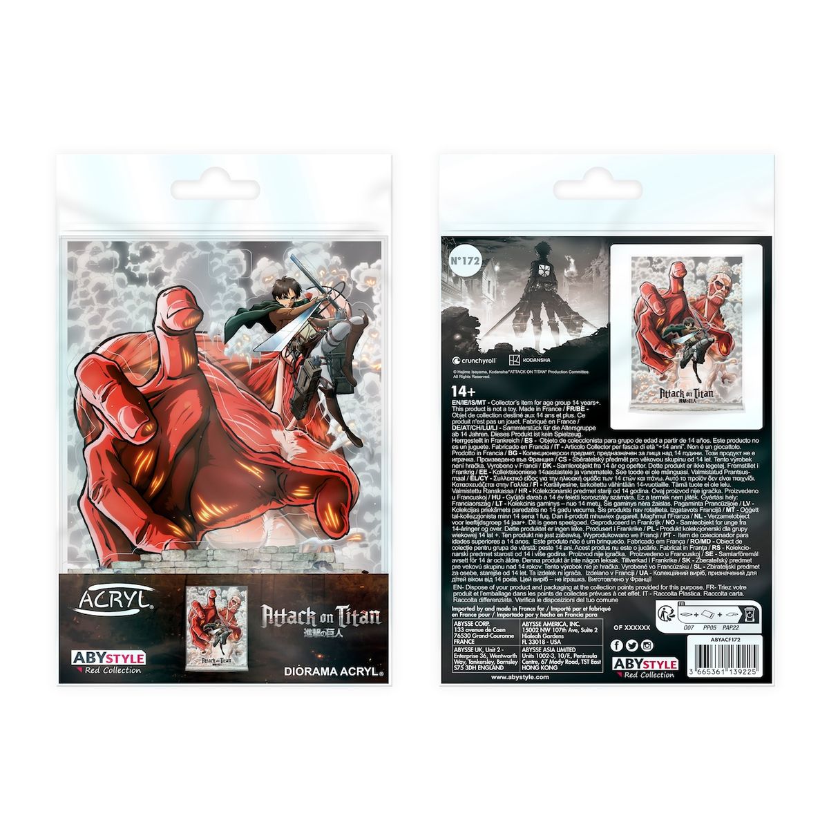 Attack on Titan - Eren vs Colossal Titan - Acryl Diorama