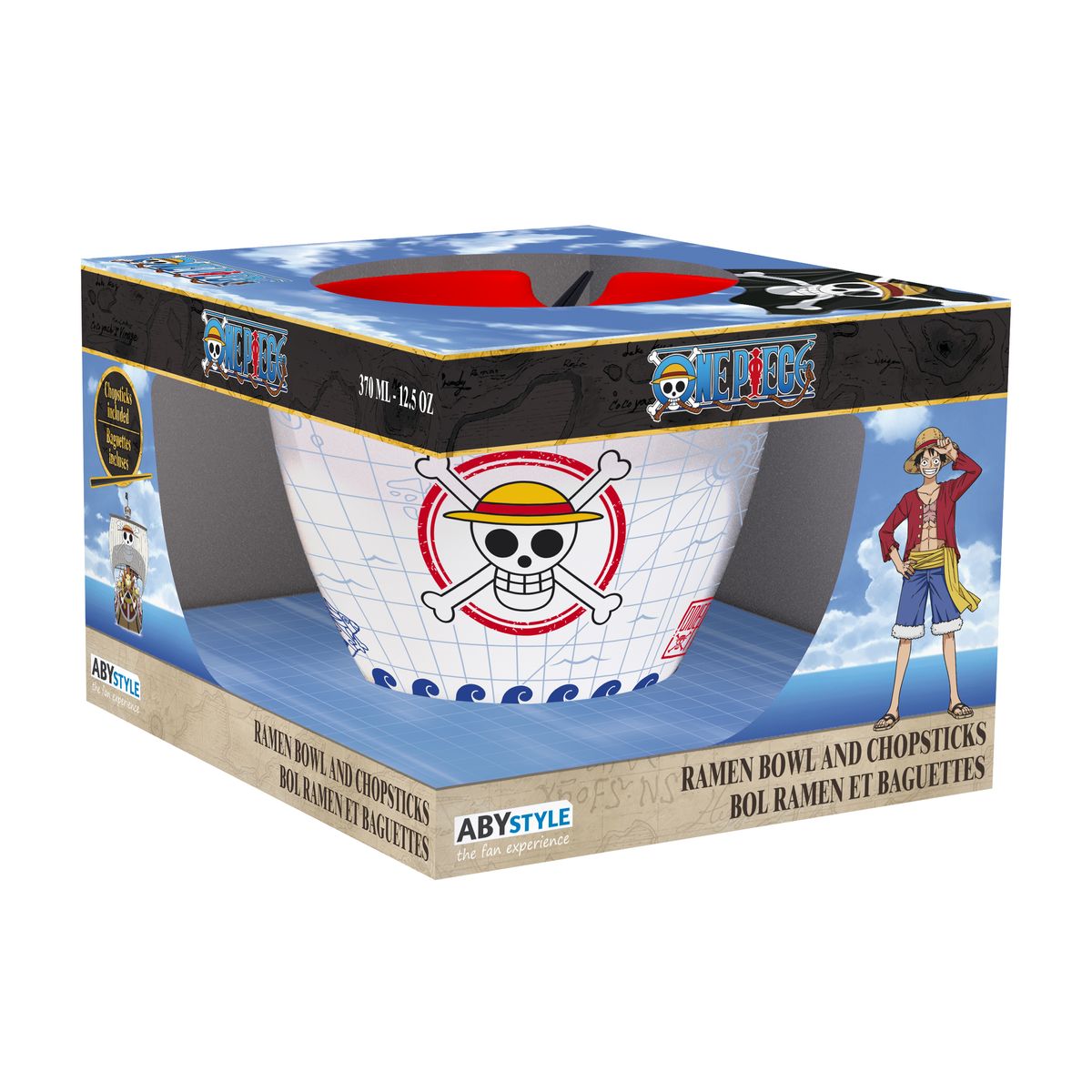 One Piece - Monkey D. Ruffy - Schale mit Essstäbchen