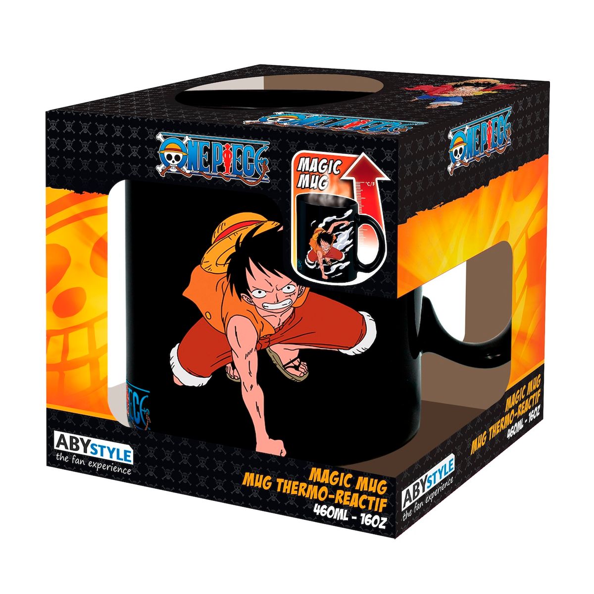 One Piece - Ruffy & Ace - XXL-Farbwechsel-Tasse
