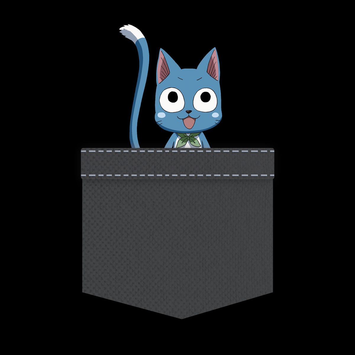 Fairy Tail - Happy Pocket - T-Shirt