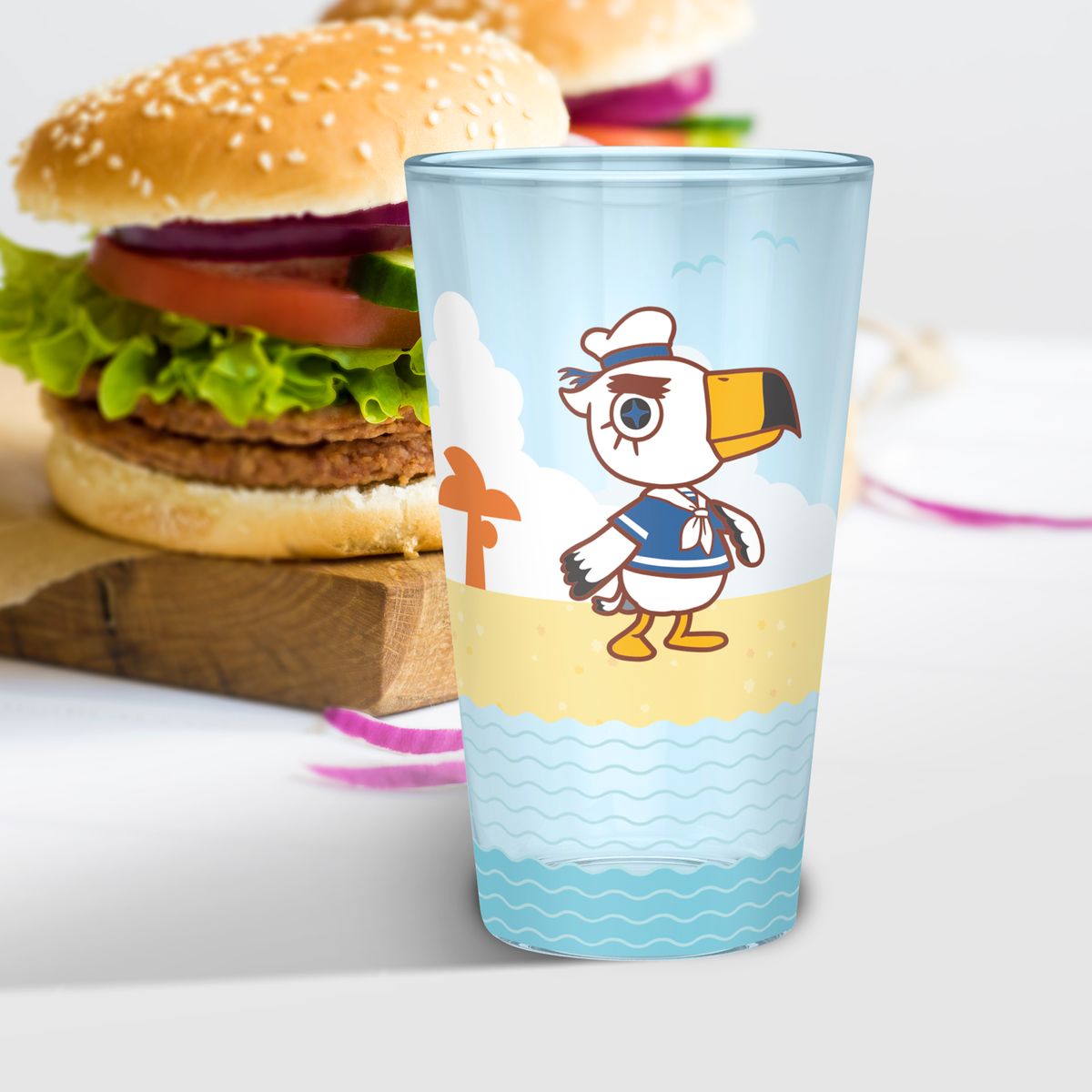 Animal Crossing - Beach Characters - XXL-Trinkglas