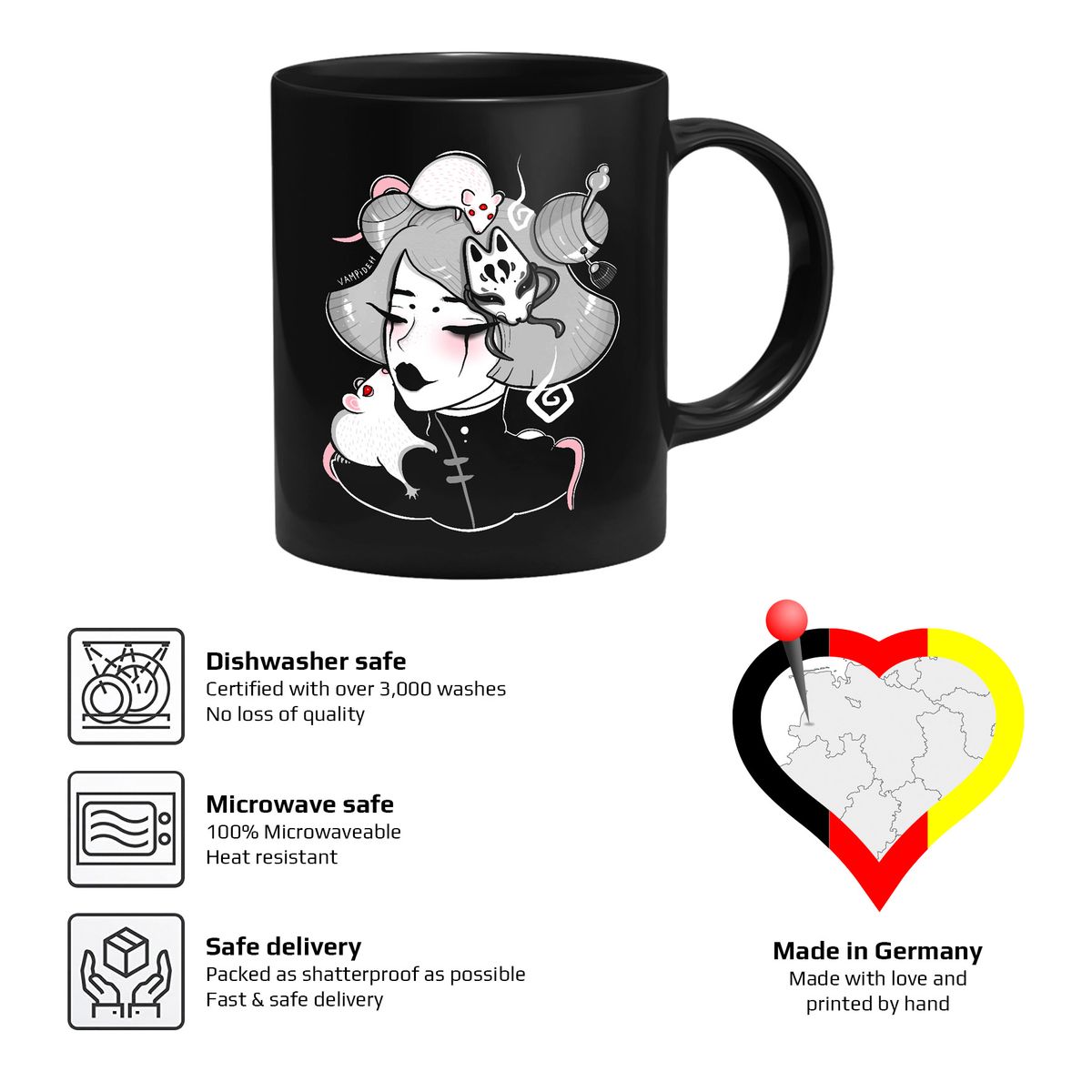 Vampidett - Geisha Rats - Mug