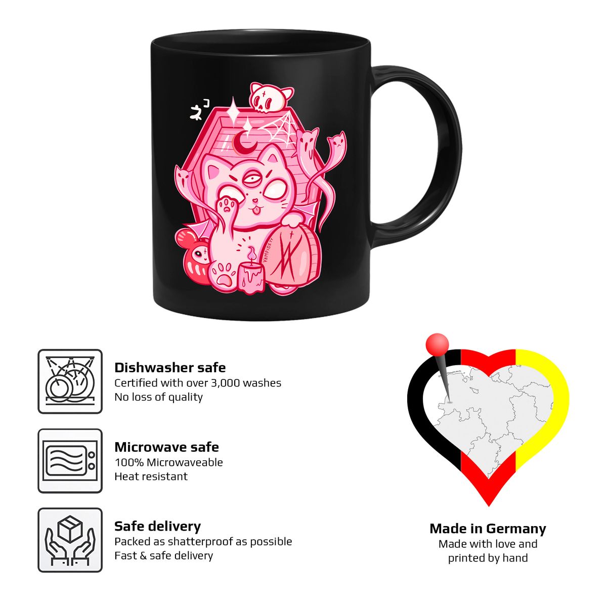 Vampidett - Kitty Ghost - Mug