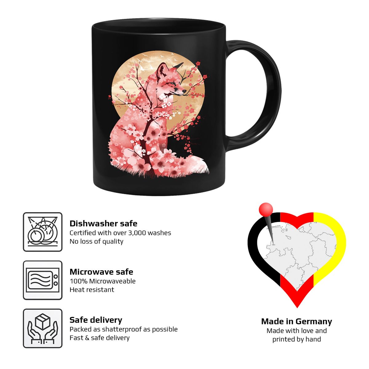 Dan Fajardo - Fox Cherry Blossoms - Mug
