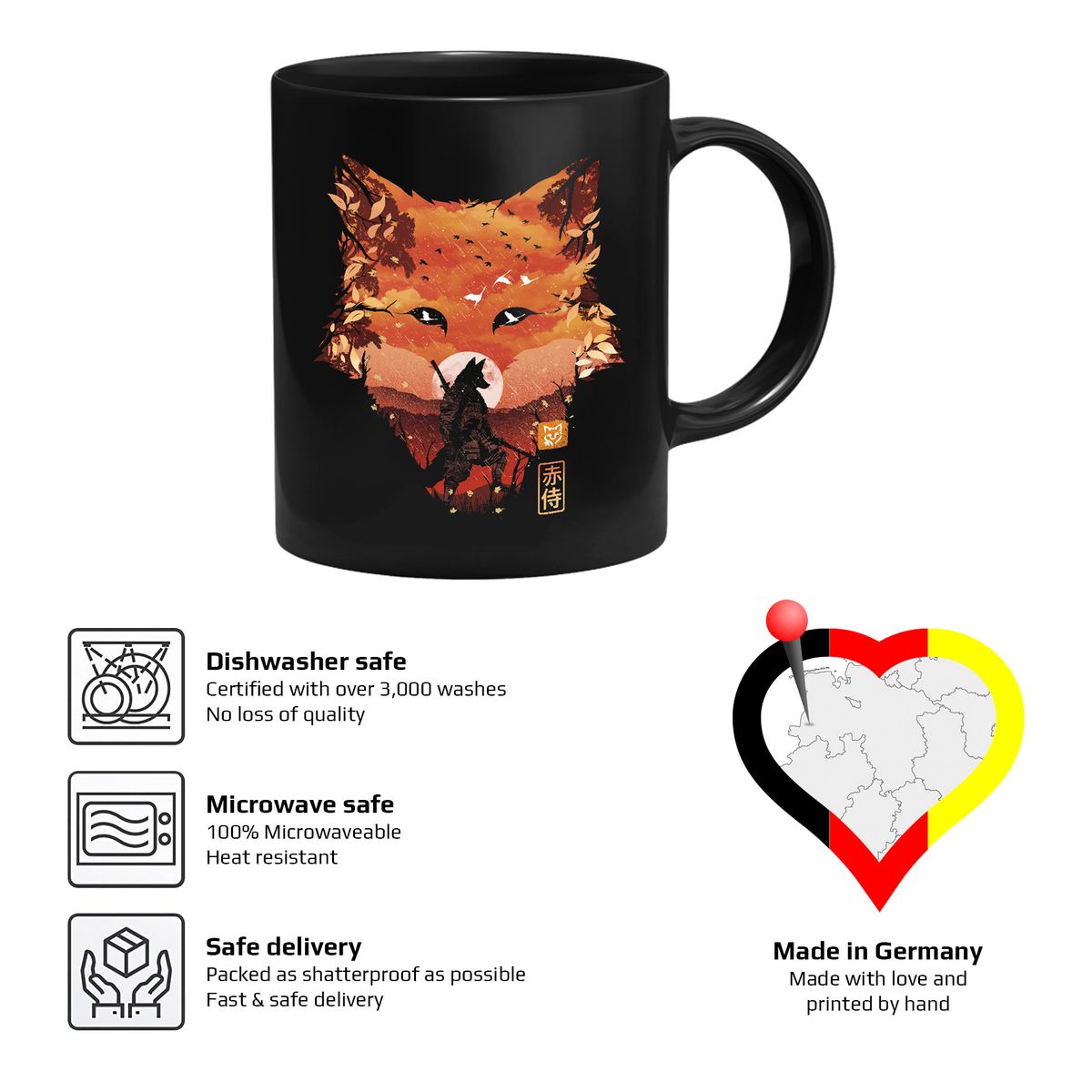 Dan Fajardo - Red Fox Warrior - Mug