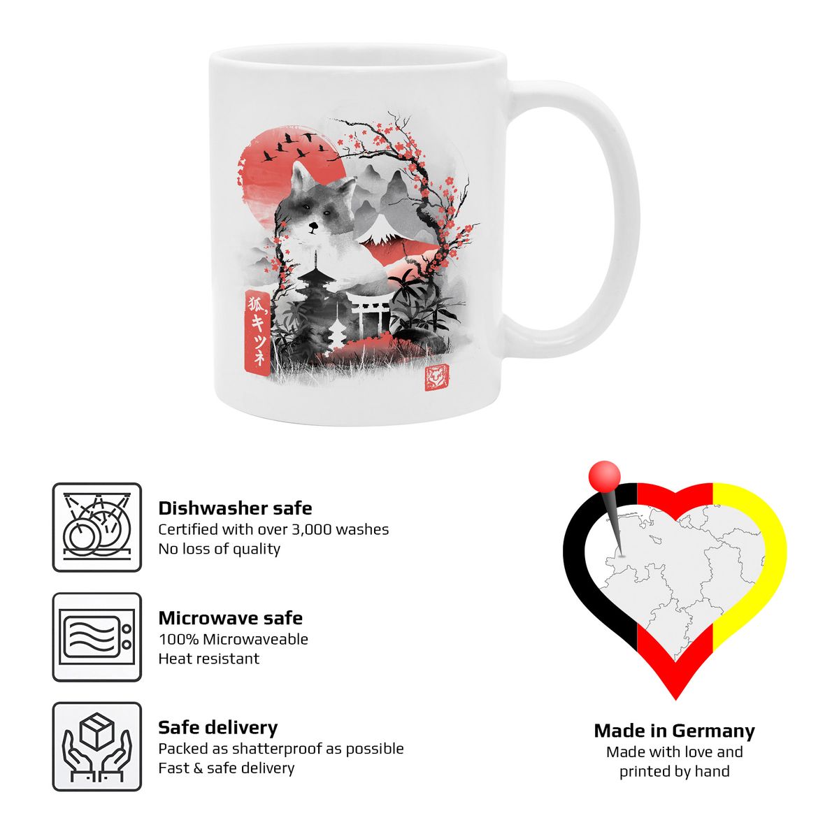 Dan Fajardo - Cherry Blossom Fox - Mug