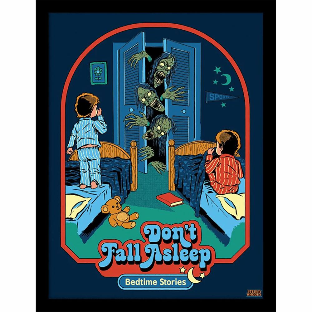 Steven Rhodes - Don't Fall Asleep - Framed Art Print