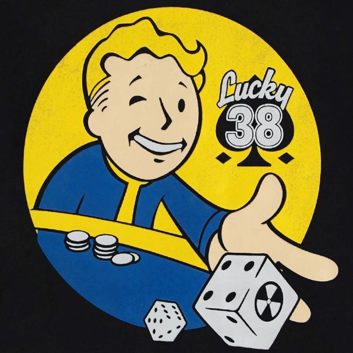 Fallout - Lucky 38 Dice - zip hoodie