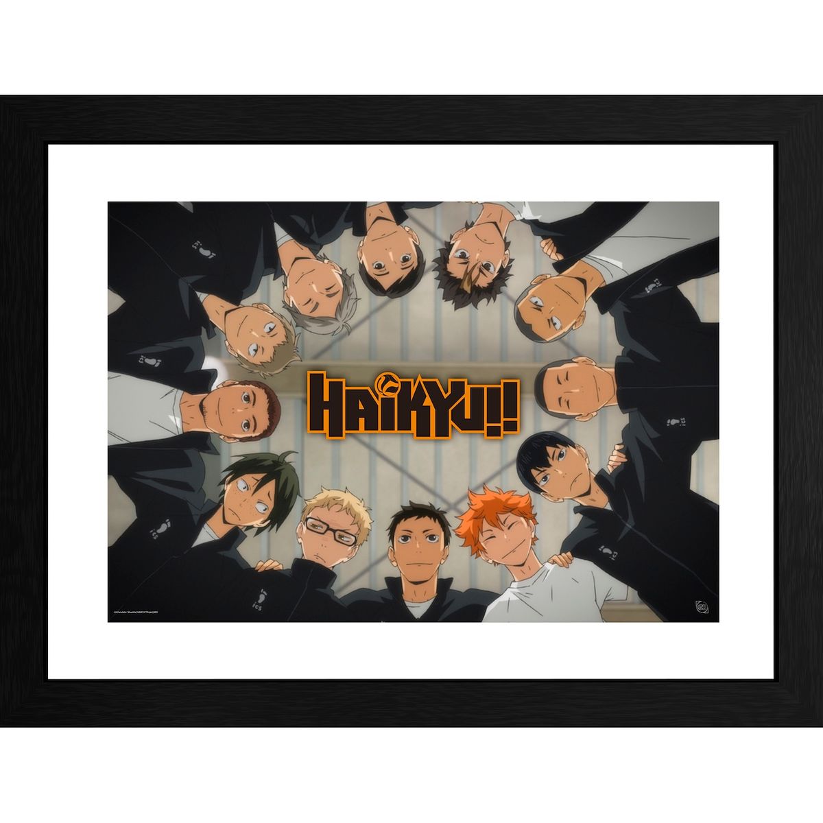 Haikyu!! - Karasuno Fight - Gerahmter Kunstdruck