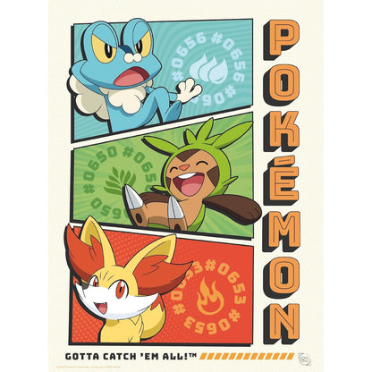 Pokémon - Starters - 9 Poster-Set | yvolve Shop