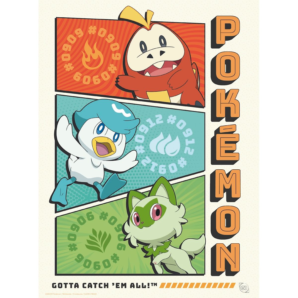 Pokémon - Starters - 9 poster set