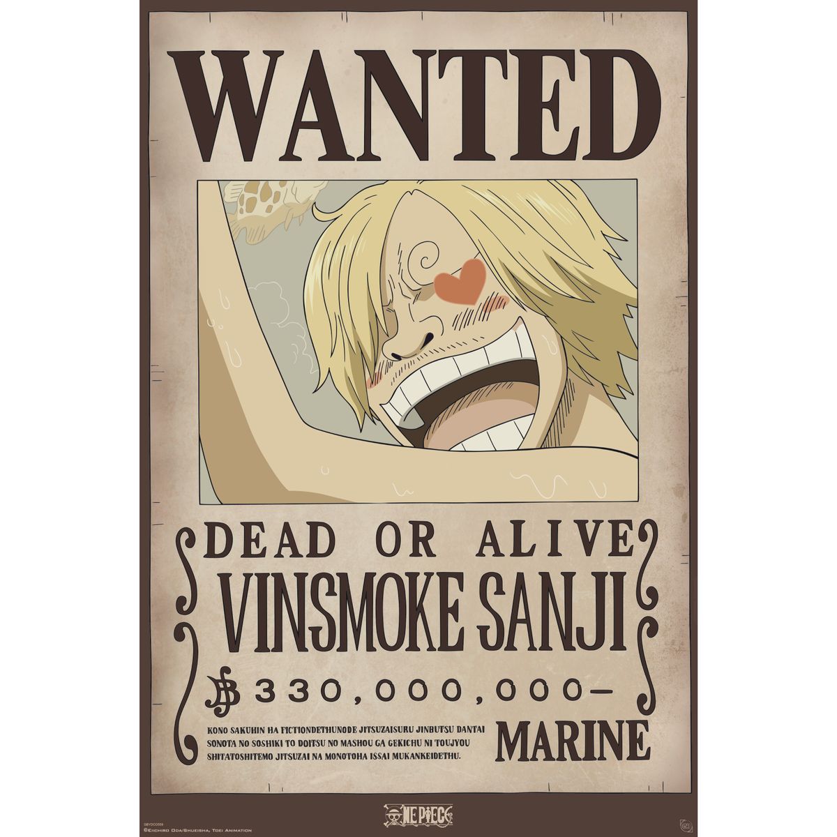 One Piece - Wanted Sanji - Poster | yvolve Shop