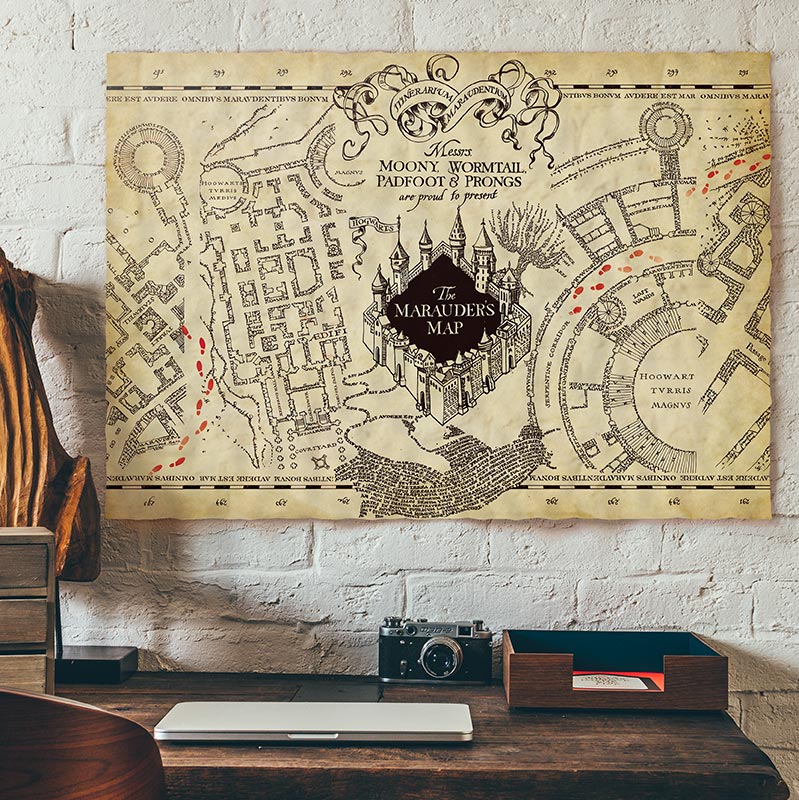 Harry Potter - Marauder's Map - Pergament-Poster