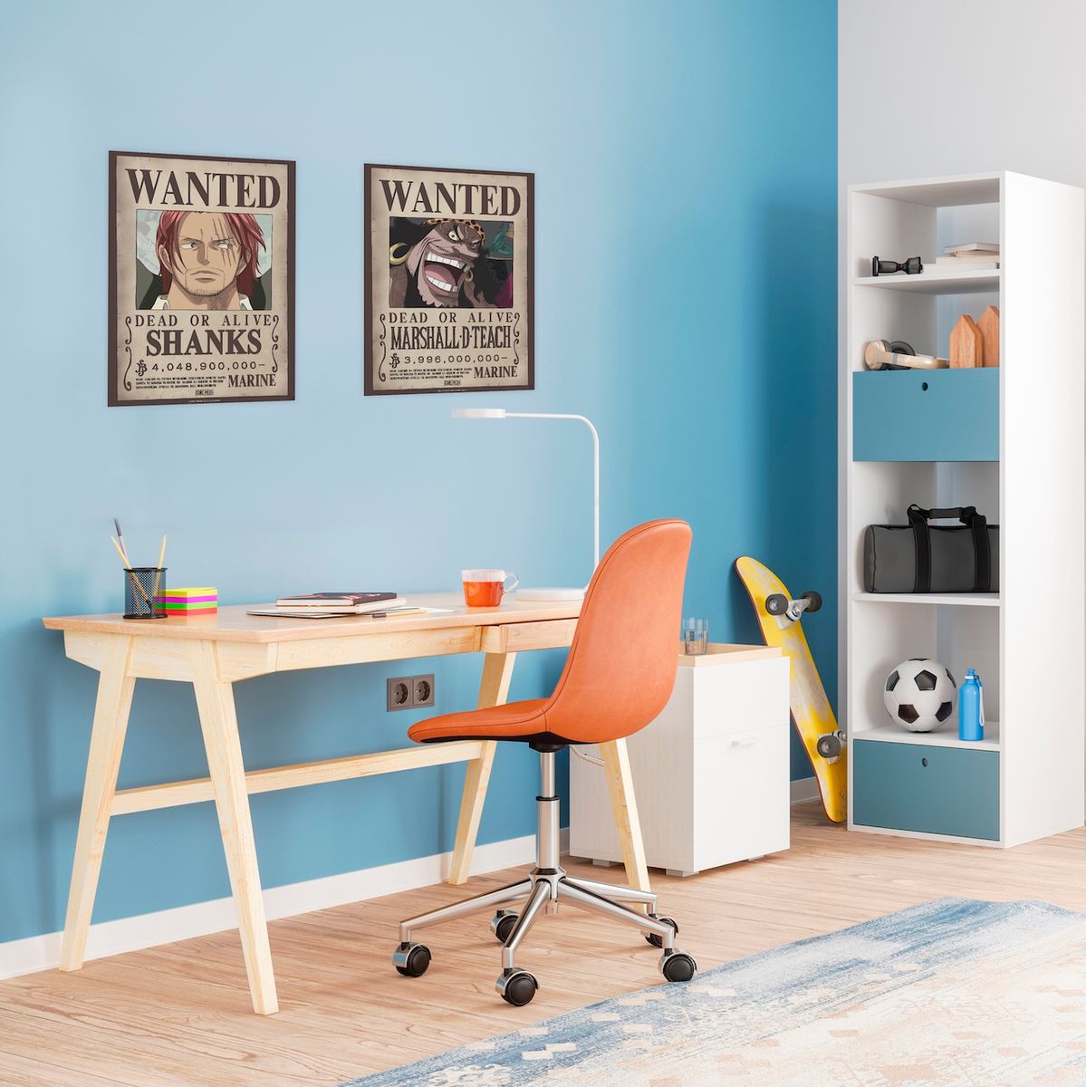 One Piece - Wanted Shanks & Blackbeard - 2 poster set