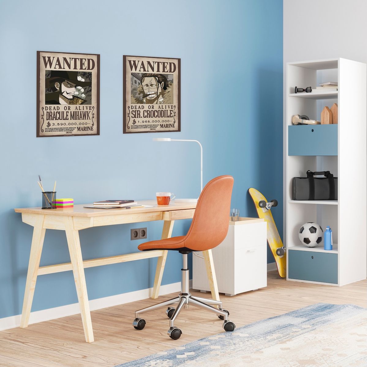 One Piece - Wanted Mihawk & Crocodile - 2 Poster-Set