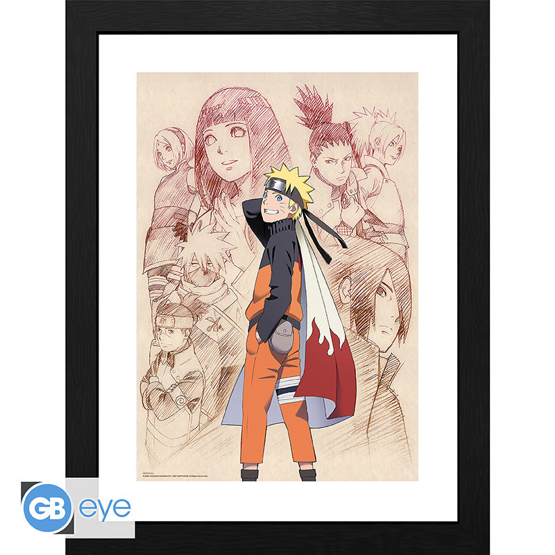Naruto - Naruto & His Allies - Gerahmter Kunstdruck