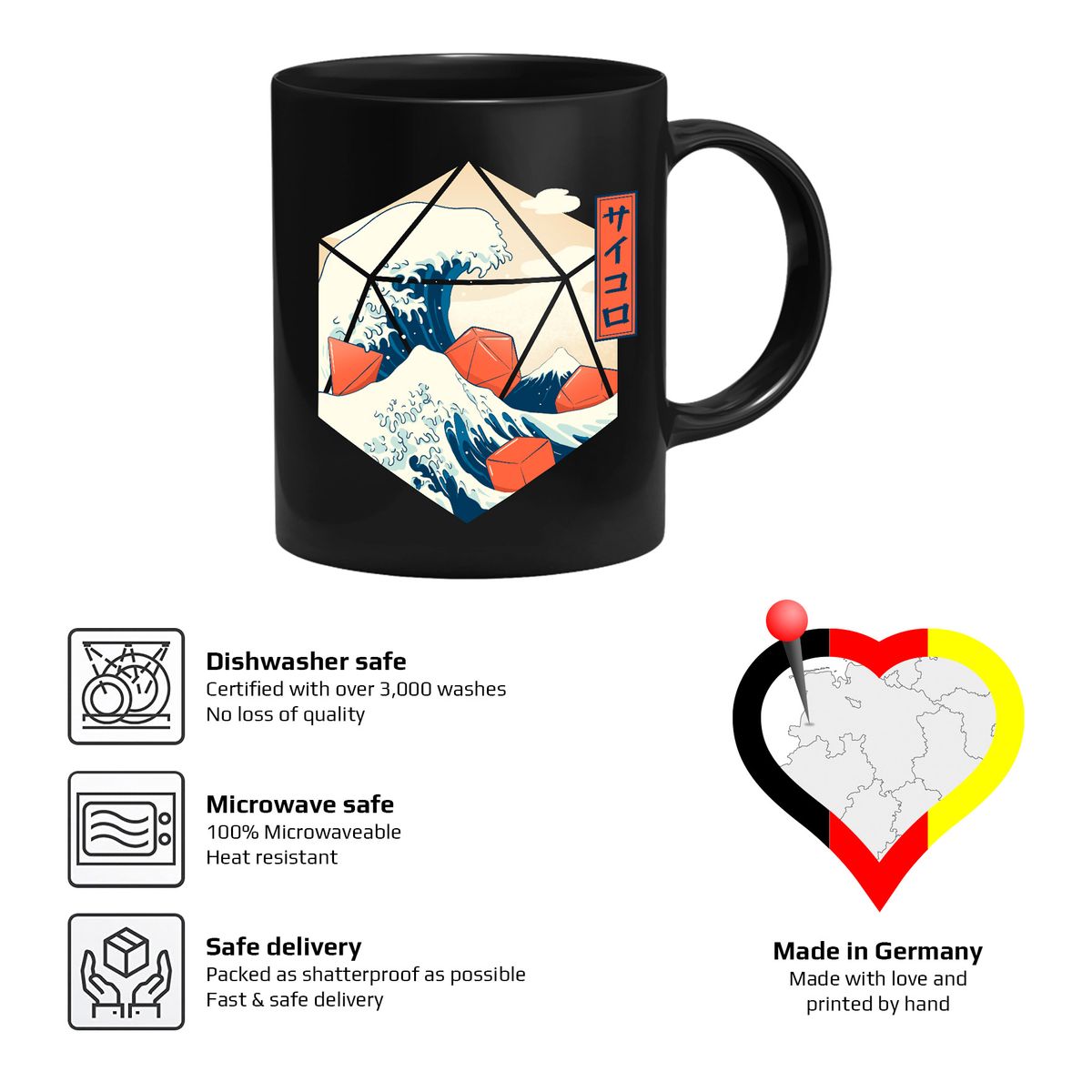 GlassStaff - Great Wave of Dice - Tasse