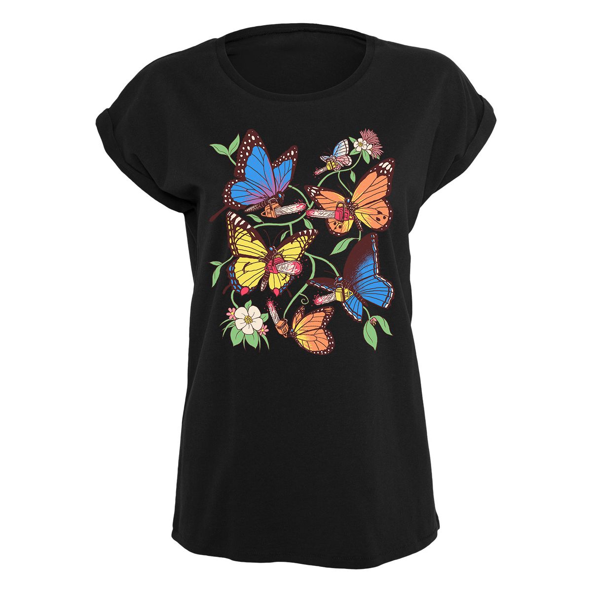 Hillary White Rabbit - Butterfly - Girlshirt