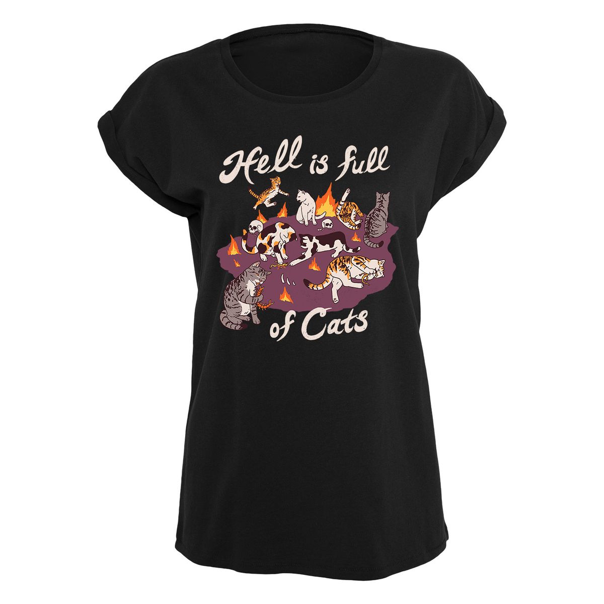 Hillary White Rabbit - Hell Cats - Girlshirt