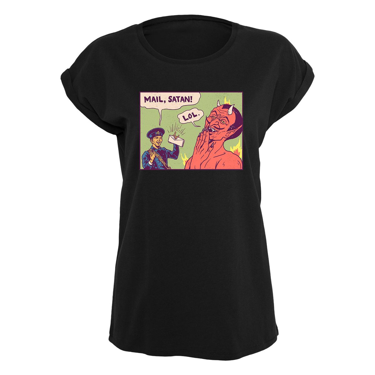 Hillary White Rabbit - Mail Satan - Girlshirt