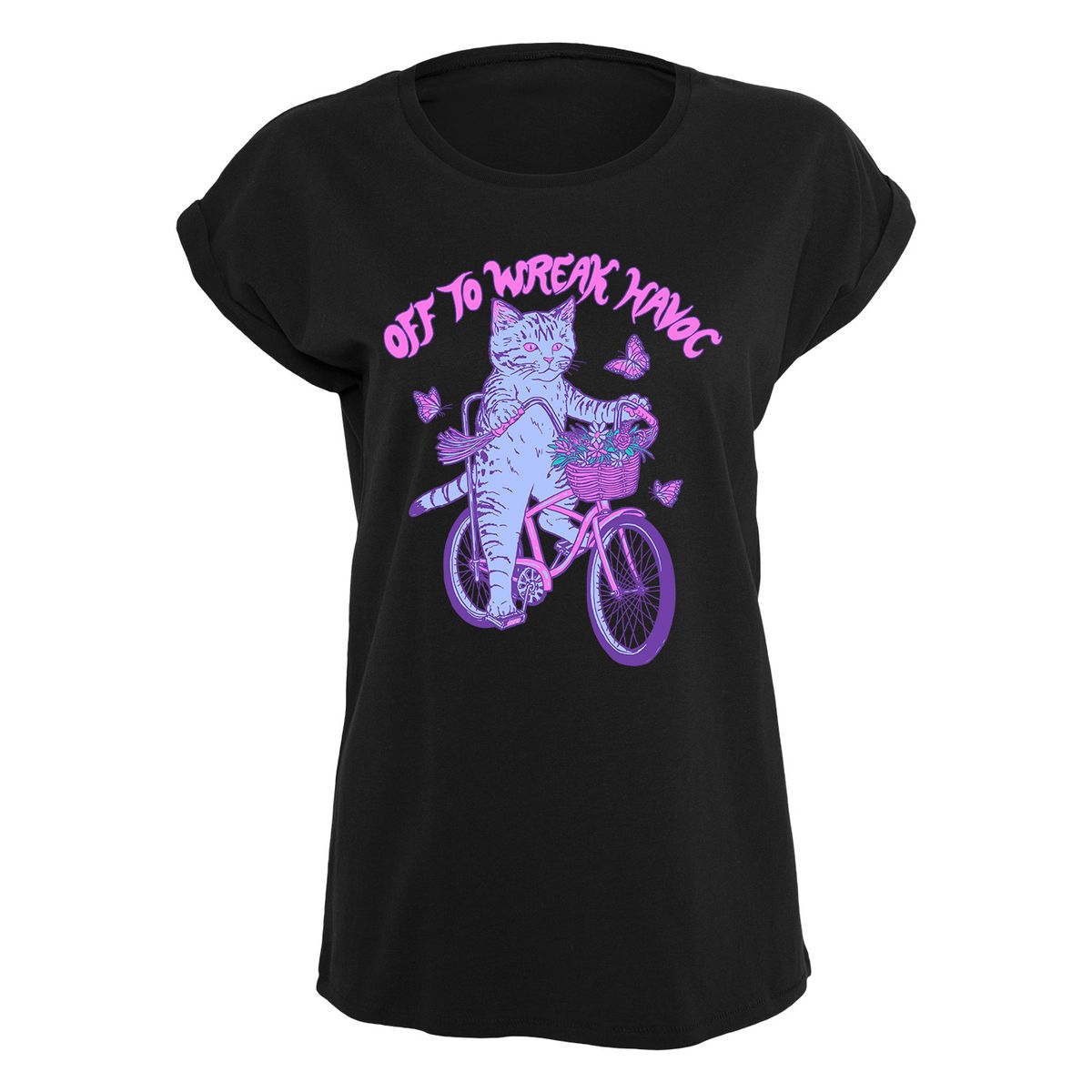 Hillary White Rabbit - Off to wreak havoc - Girlshirt
