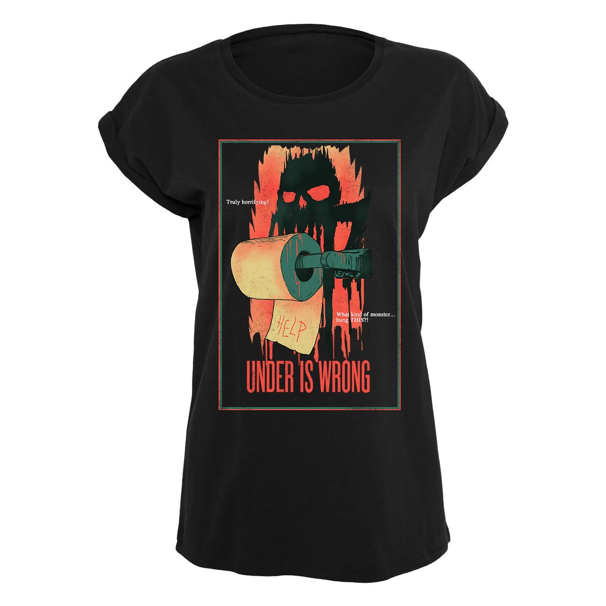 Hillary White Rabbit - Under is Wrong - Girlshirt