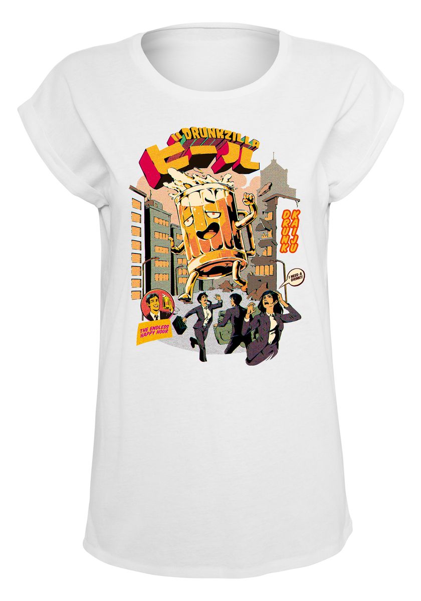 Ilustrata - Drunk Beer Attack - Girlshirt