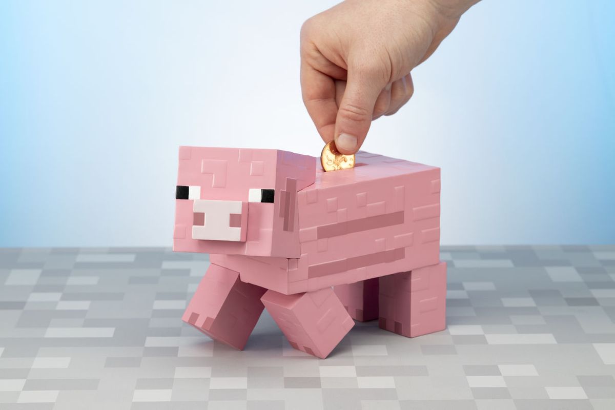 Minecraft - Pixel-Schwein - Spardose