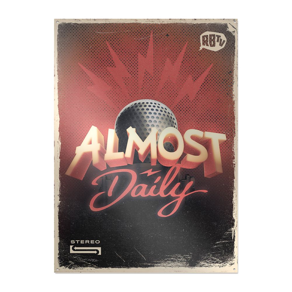 Rocket Beans TV - Almost Daily 2.0 - metal sign