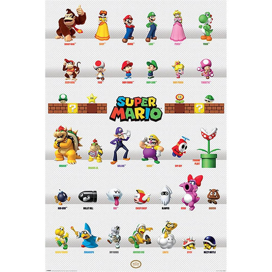 Super Mario - Character Parade - Poster | yvolve Shop