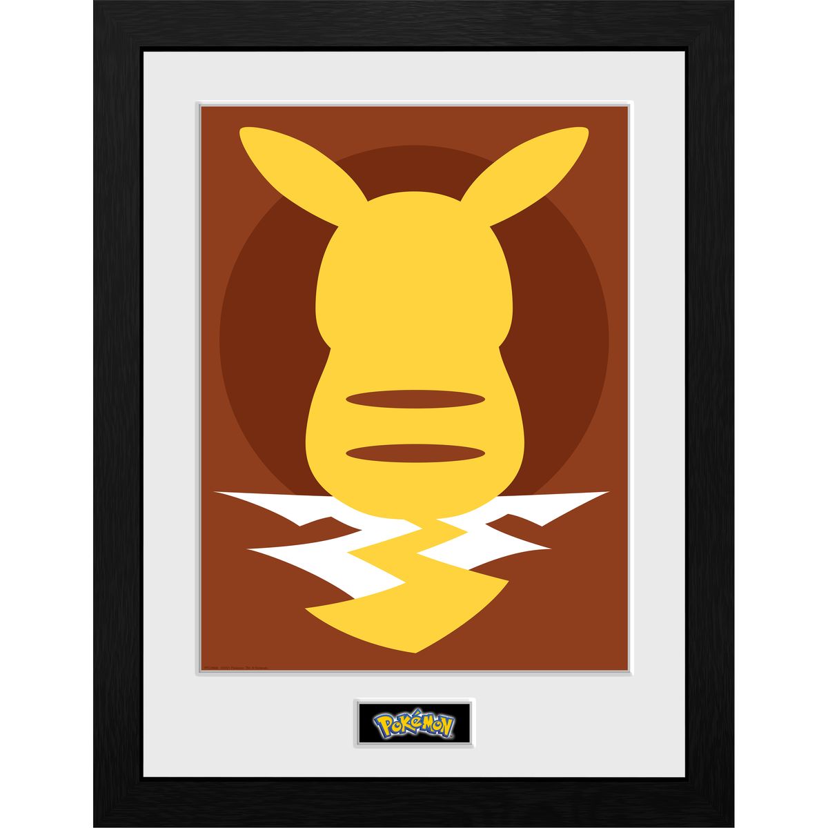 Pokémon - Pikachu Silhouette - Framed Art Print