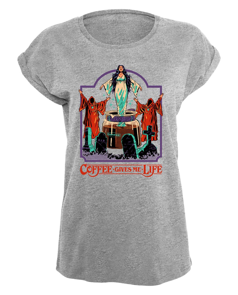 Steven Rhodes - Coffee gives me life - Girlshirt