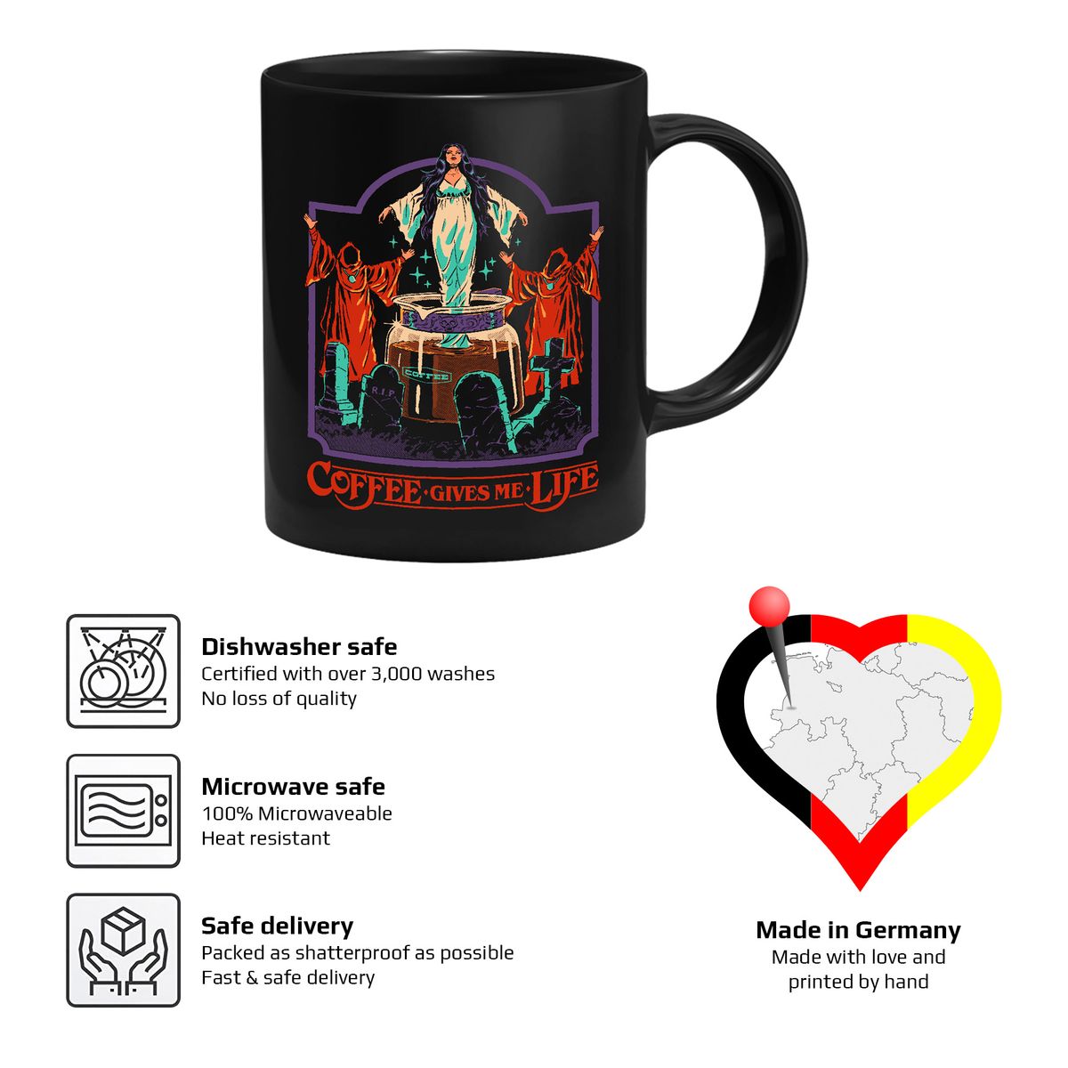 Steven Rhodes - Coffee gives me life - mug
