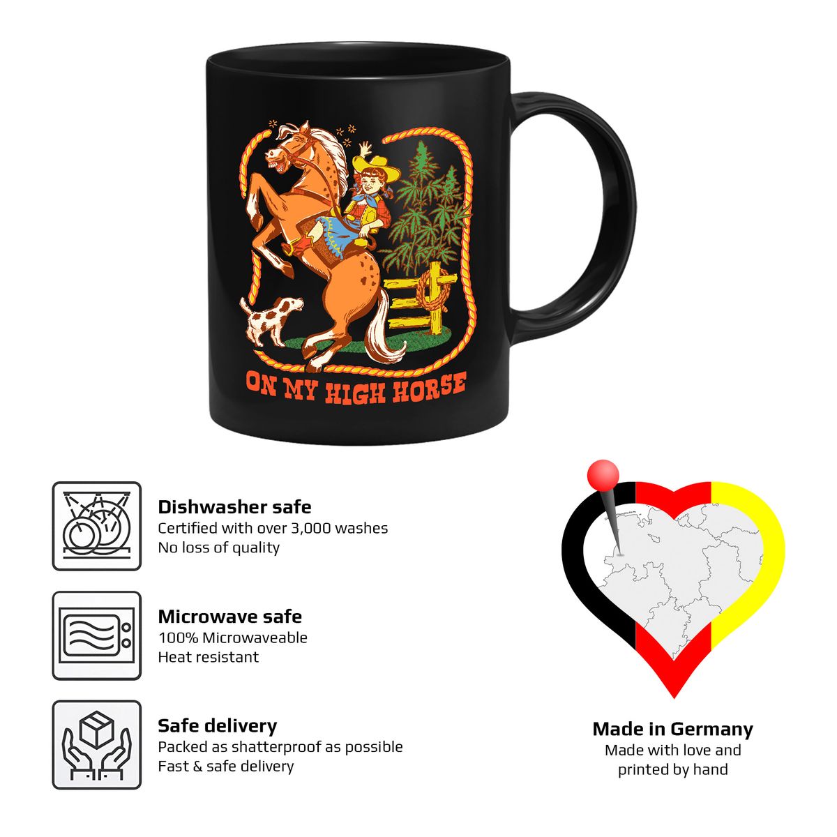 Steven Rhodes - On my high horse - mug