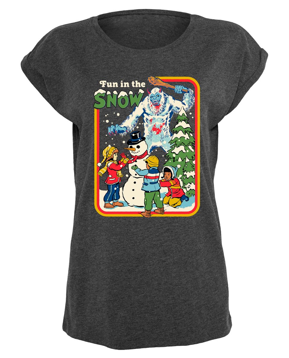 Steven Rhodes - Fun in the Snow - Girl's T-Shirt