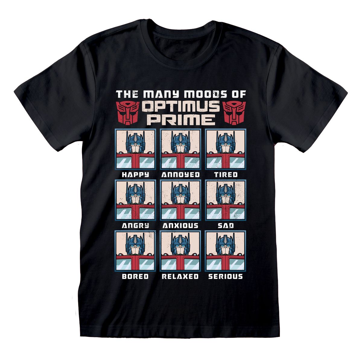 Transformers - Many Moods of Optimus Prime - T-Shirt