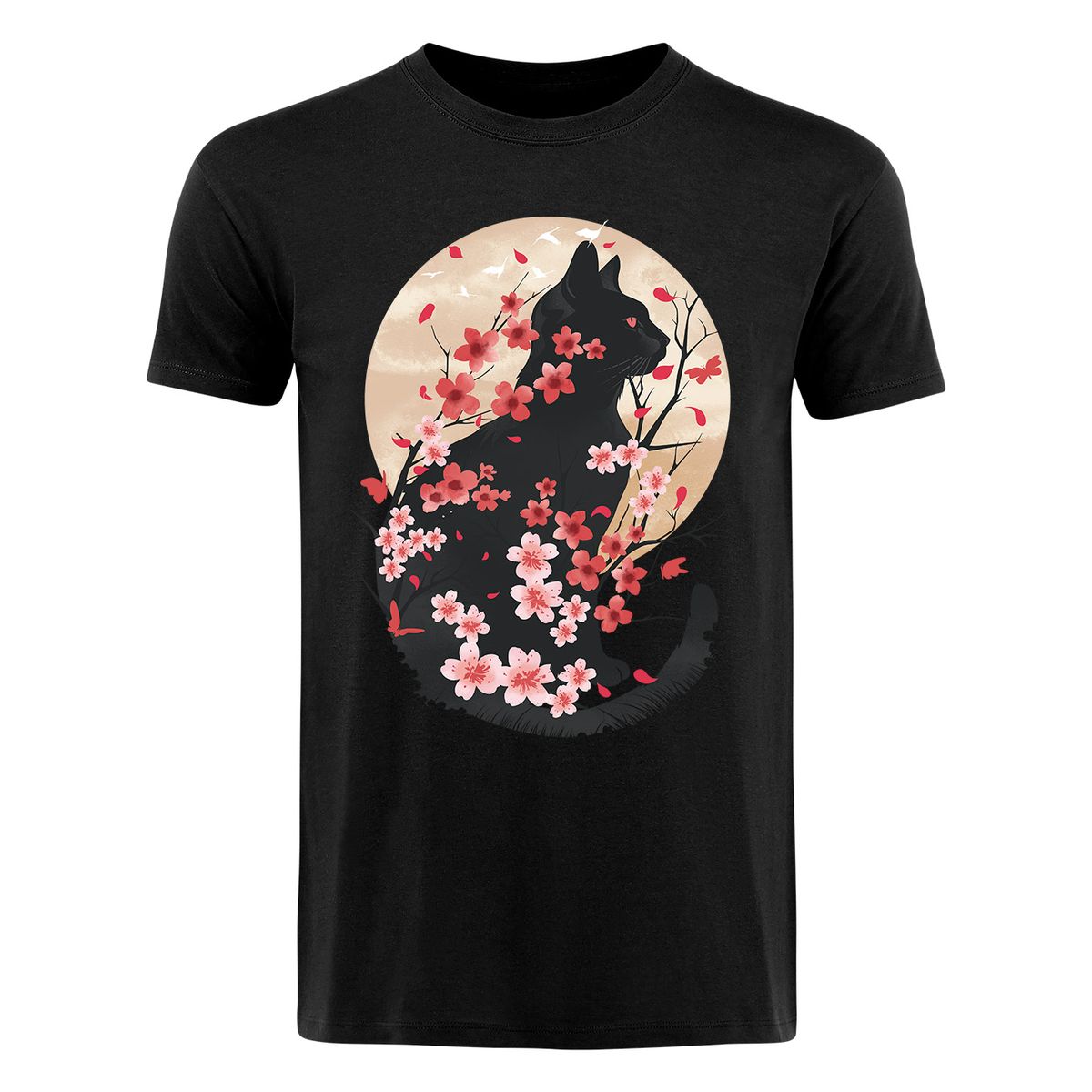 Dan Fajardo - Cat Cherry Blossom - T-Shirt