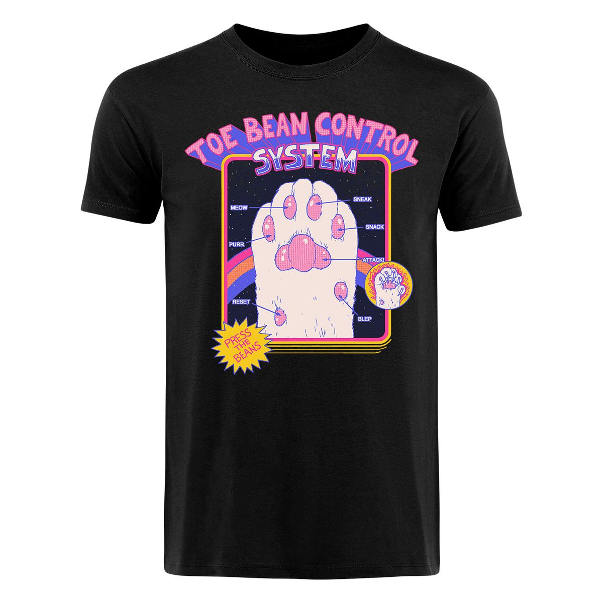 Hillary White Rabbit - Toe Bean Control System - T-Shirt