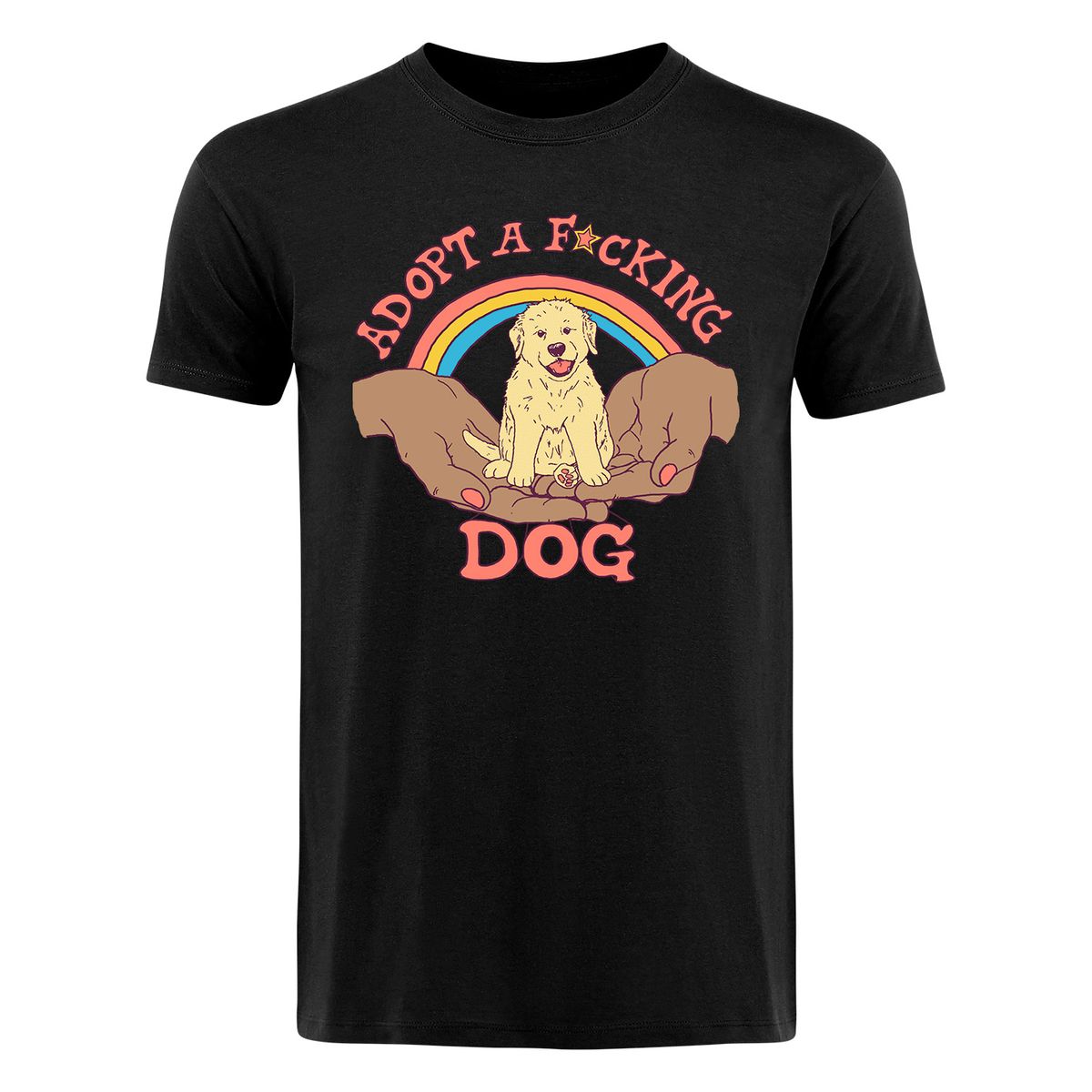 Hillary White Rabbit - Adopt a F*cking Dog - T-Shirt