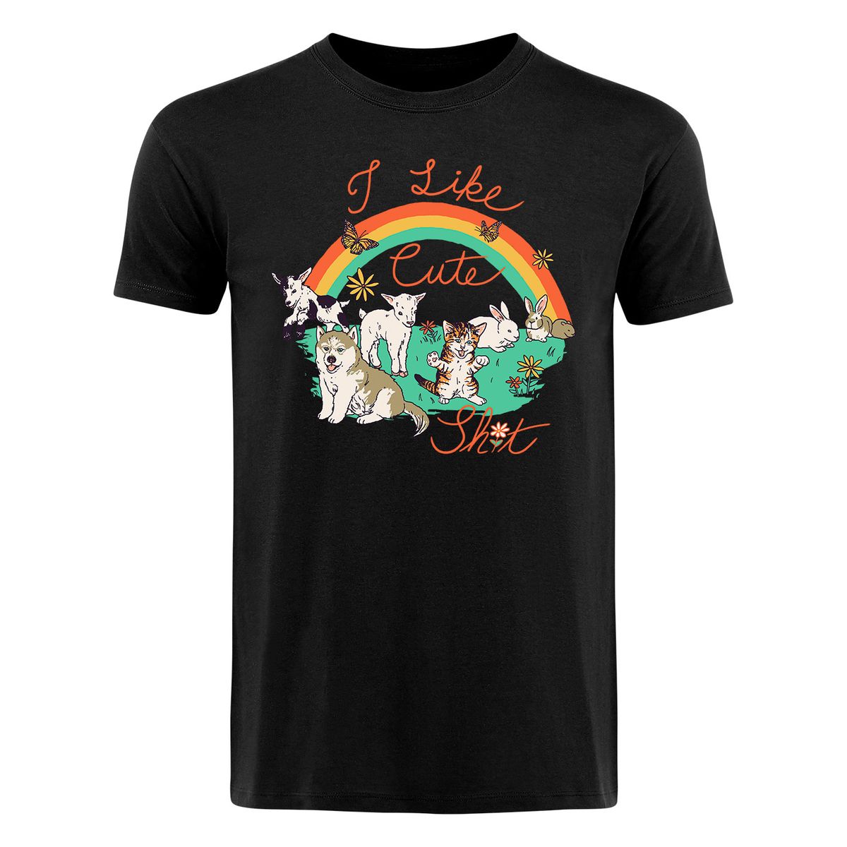 Hillary White Rabbit - I Like Cute Shit - T-Shirt