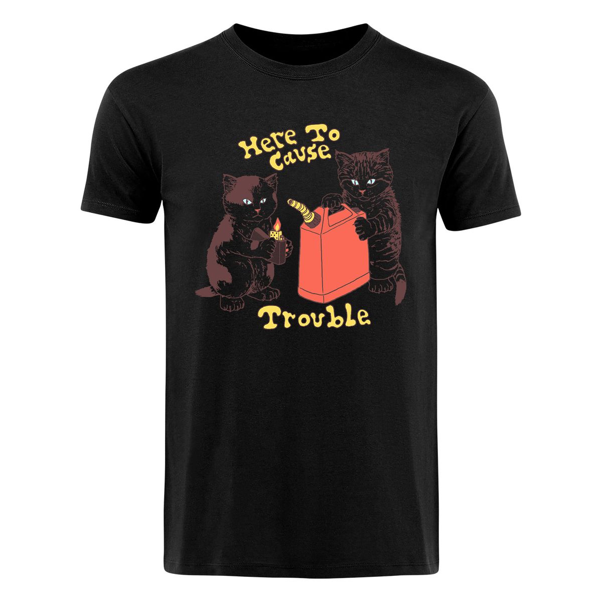 Hillary White Rabbit - Cause Trouble - T-Shirt