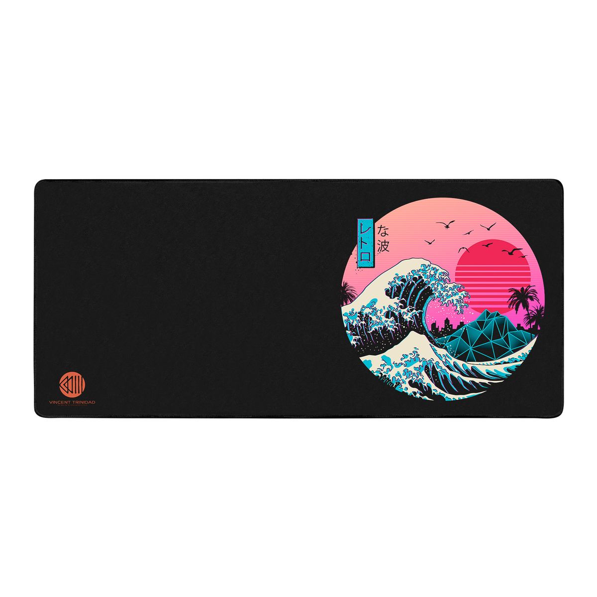 Vincent Trinidad - The Great Retro Wave - XXL mouse pad