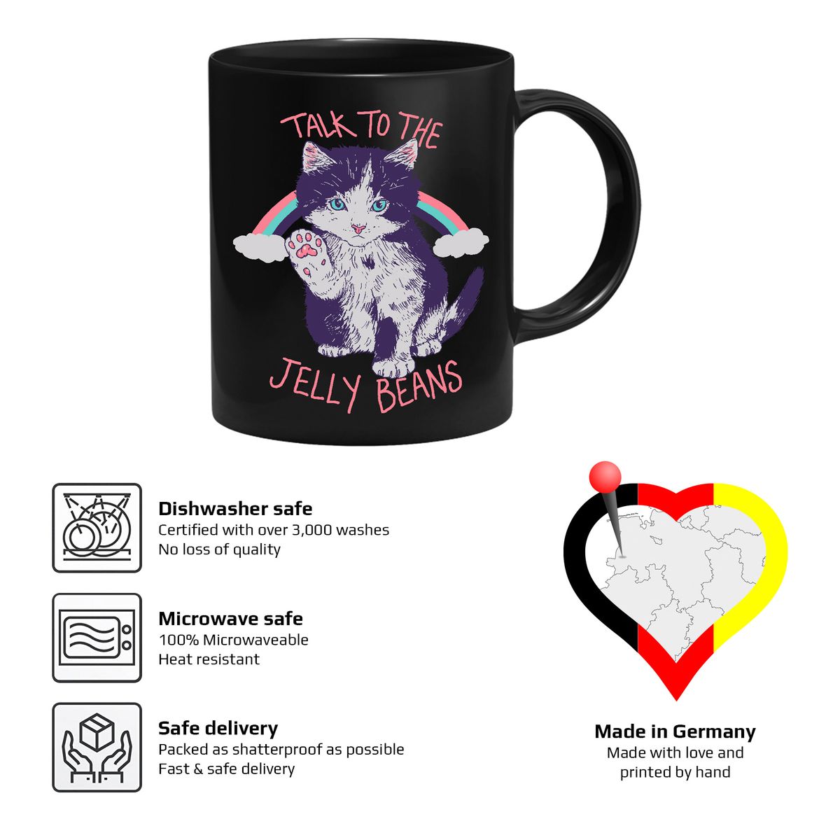 Hillary White Rabbit - Jelly Beans - Mug