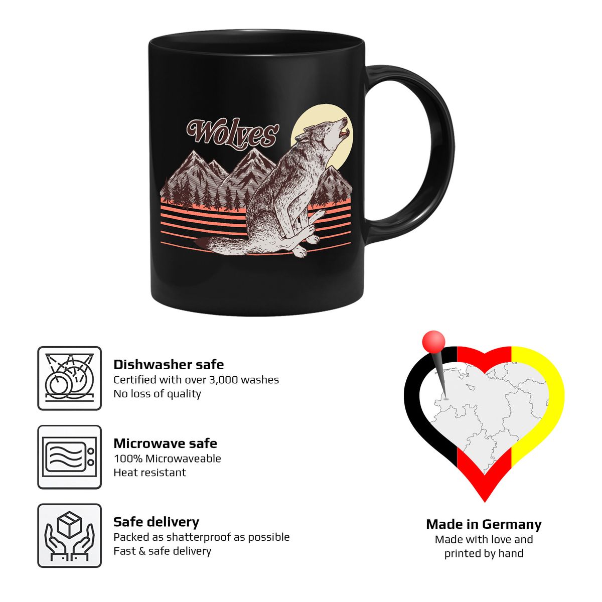 Hillary White Rabbit - Scoot at the Moon - Tasse