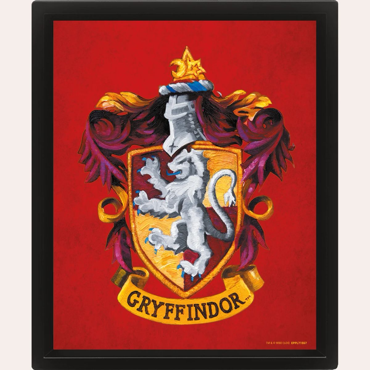 Harry Potter - Colorful Crest Gryffindor - 3D image