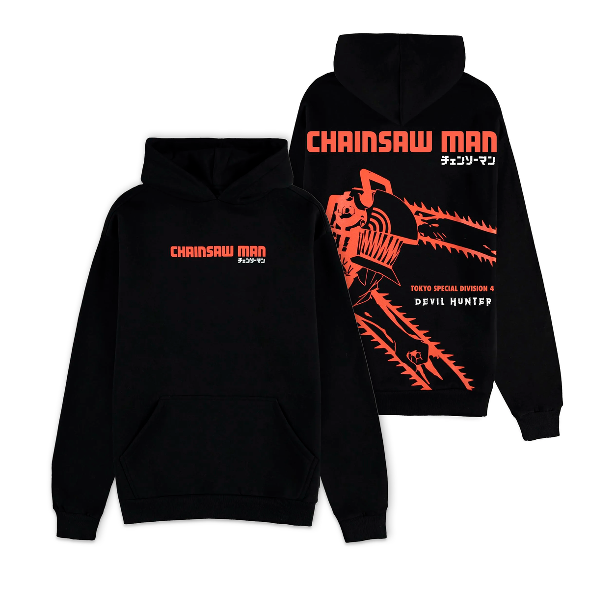 AVIREX × Chainsaw Man Hoodie XL Black